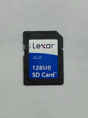 Lexar 128MB SD Memory Card Vintage Digicam Camera Storage